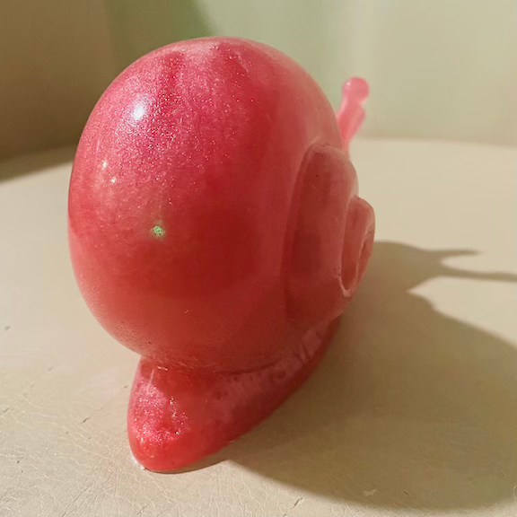 pink snail glass