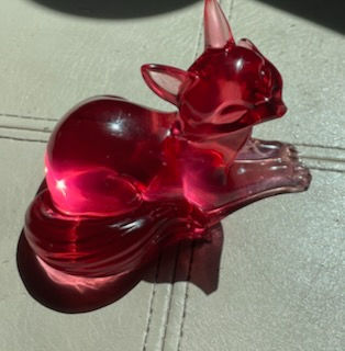 glass red fox