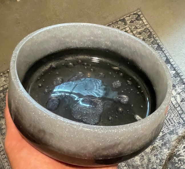 Thumbnail: White and Black Pet Food Bowl
