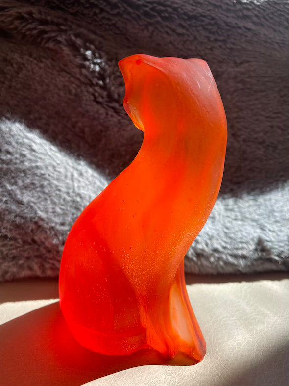 Thumbnail: Bright Orange Cat Figurine
