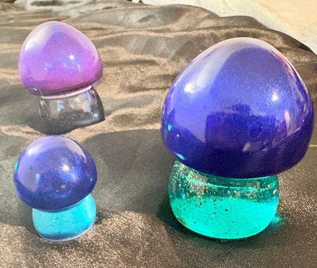 Thumbnail: solid resin mushrooms