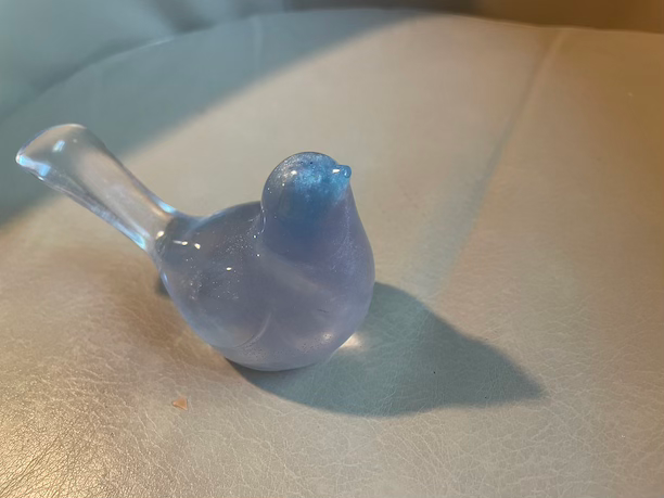 Thumbnail: clear bird decoration