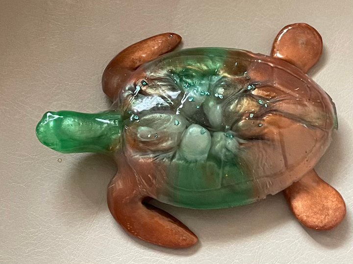 resin sea turtle