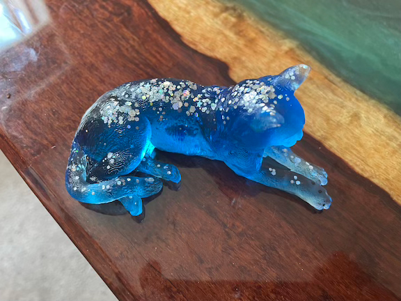 blue cat decorative