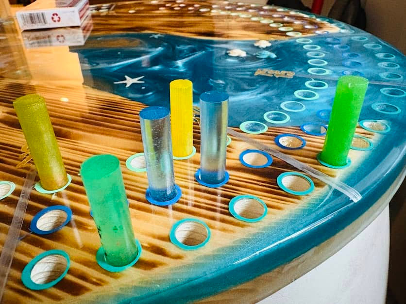 Thumbnail: cribbage pegs oversized