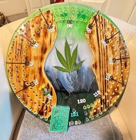 custom cribbage board marajuna