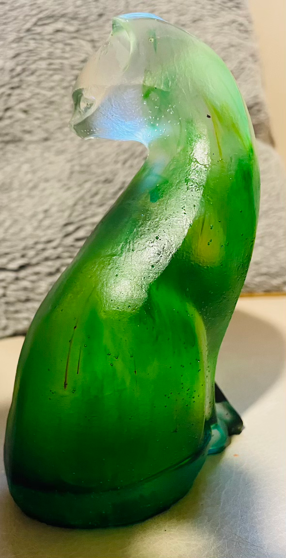 Thumbnail: glass cat green