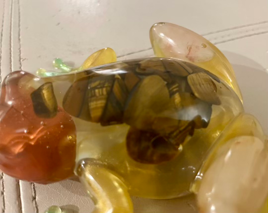 Thumbnail: Frog - Yellow Clear with Rock Gems