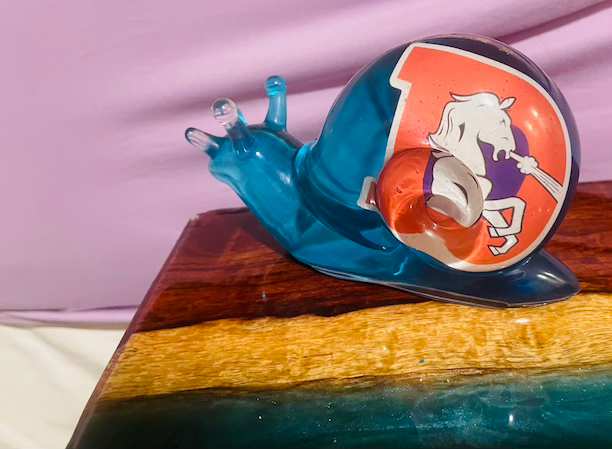 decoration glass animal denver broncos