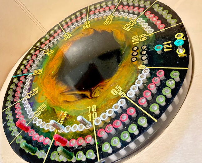 black hole cribbage board