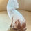 Thumbnail: White and Bronze Frosted Resin Cat Figurine