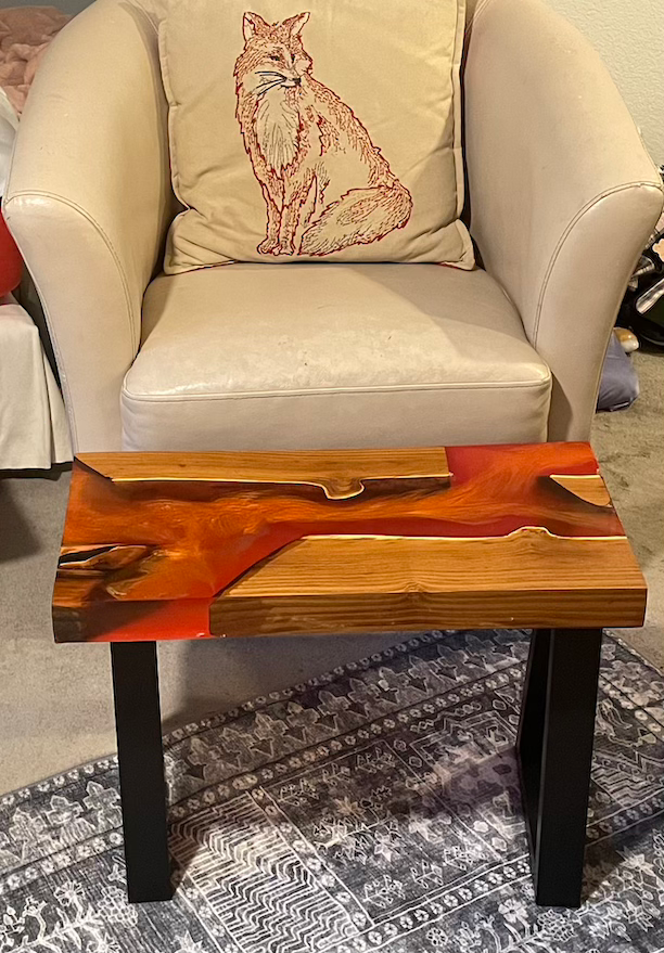 Thumbnail: handmade resin river tables