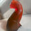 Thumbnail: Red and brown glass resin cat figurine