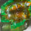 Thumbnail: Green and Amber decorative leaf tray