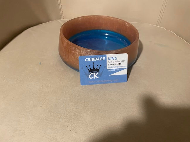 Thumbnail: Blue and Melon Pet Food Bowl