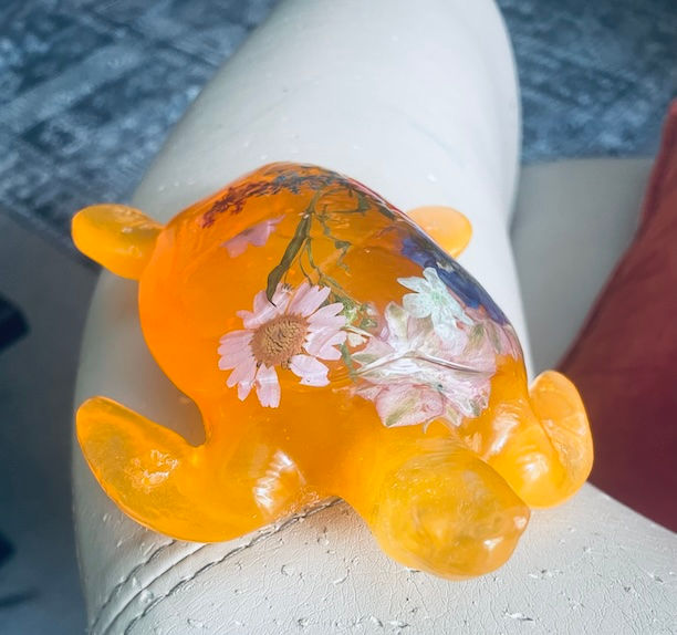 Thumbnail: decorative sea turtle orange