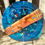 Thumbnail: river rock resin cribbage board