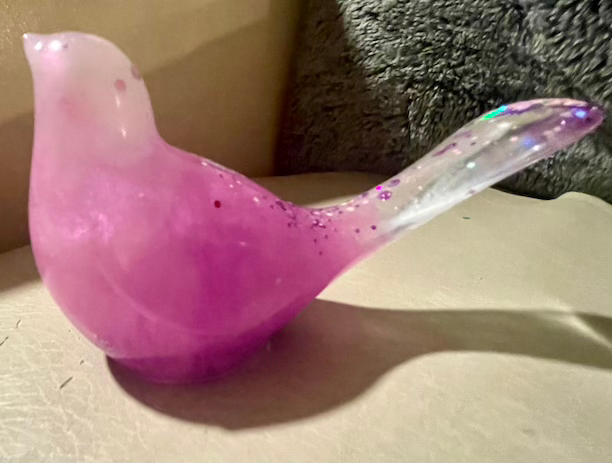 Thumbnail: Purple bird decoration