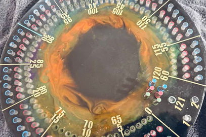 black hole cribbage board
