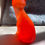 Thumbnail: Bright Orange Cat Figurine