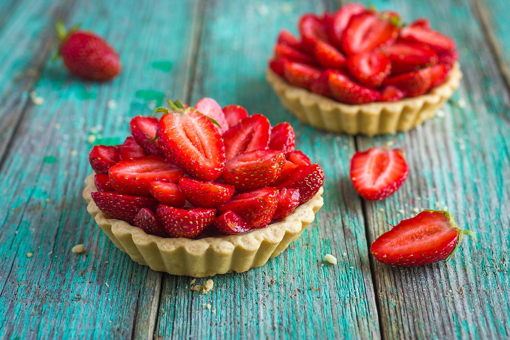TARTE AUX FRAISES VEGETALE