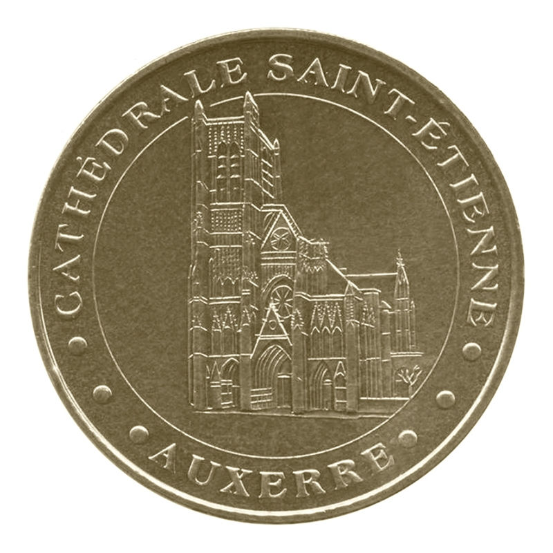 MDP 89 - AUXERRE - CATHEDRALE SAINT ETIENNE - 2009  Jeton Touristique de la Monnaie de Paris 34mm  Departement : 89