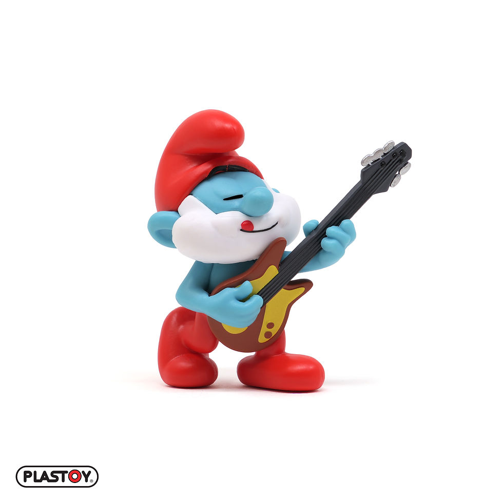 FIGURINE GRAND SCHTROUMPF GUITARISTE 40032 PEYO | Au Collectionneur
