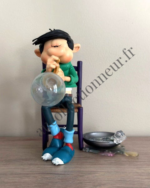 Miniature : FIGURINE GASTON LAGAFFE INVENTIONS TROMPETTE A SAVON REF 327 | Au Collectionneur