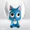 Miniature : TIRELIRE FIGURINE HAPPY WINGS FAIRY TAIL REF 80147 HIRO MASHIMA