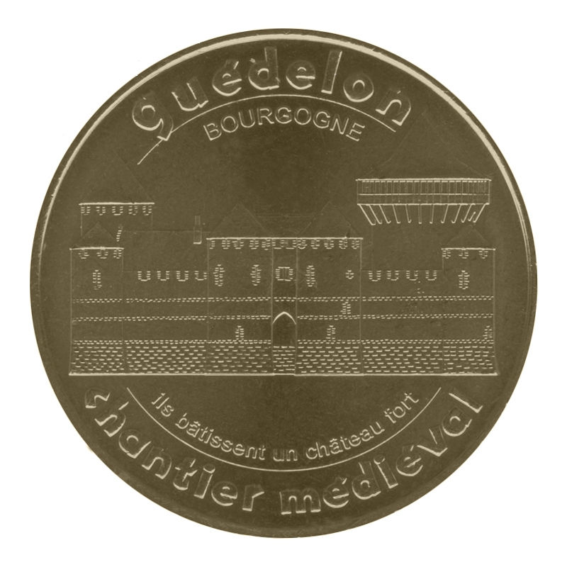 MDP 89 - GUEDELON - PLAN D'ELEVATION SUD - 2010  Jeton Touristique de la Monnaie de Paris 34mm  Departement : 89