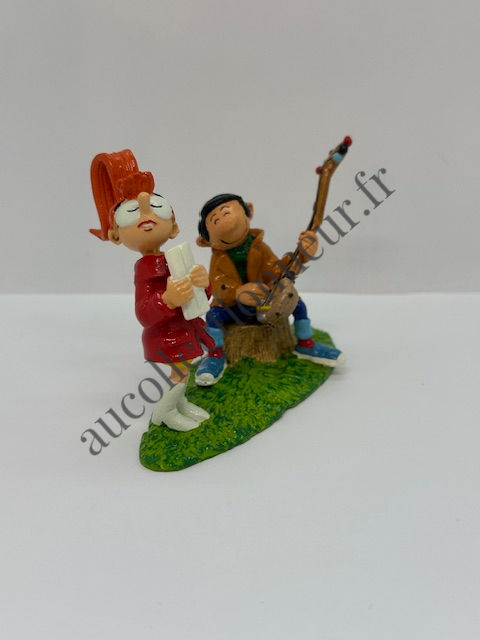 Miniature : FIGURINE PIXI 4743 LA SERENADE GASTON LAGAFFE MELLE JEANNE | Au Collectionneur