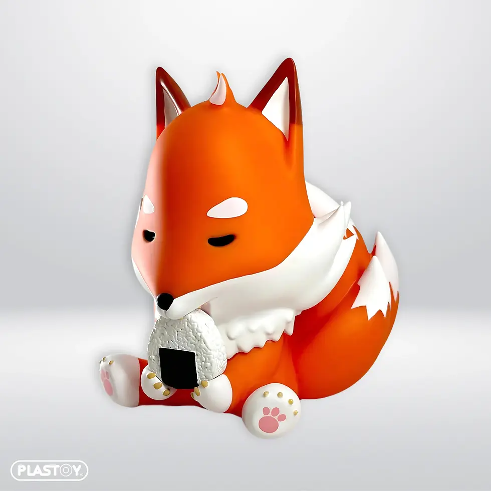 Miniature : FIGURINE KITSUNE ONIGIRI LE RENARD 9 QUEUES MOGU PETS 80257 | Au Collectionneur
