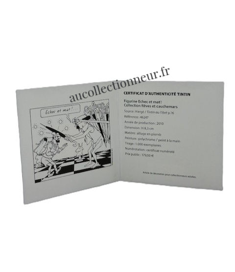 Miniature : FIGURINE 46247 TINTIN ECHEC ET MAT TOURNESOL HERGE | Au Collectionneur