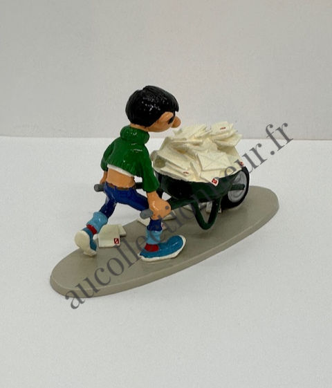 Miniature : FIGURINE PIXI 4744 GASTON LAGAFFE ET SA BROUETTE DE COURRIER |Au Collectionneur