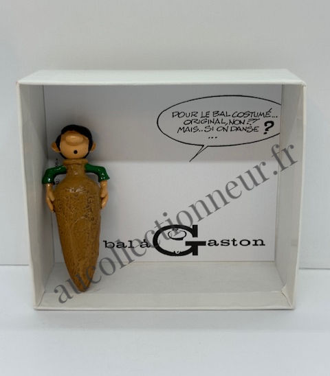 FIGURINE PIXI 4715 GASTON LAGAFFE DEGUISE EN AMPHORE COLLECTION FRANQUIN LE BAL