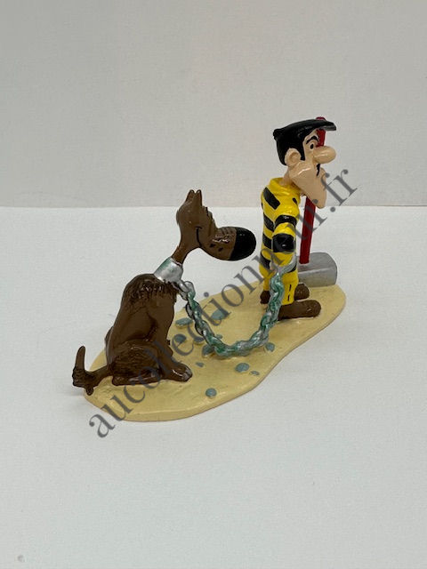 Miniature : FIGURINE PIXI 5461 JOE DALTON ENCHAINE A RANTANPLAN COLLECTION MORRIS LUCKY LUKE