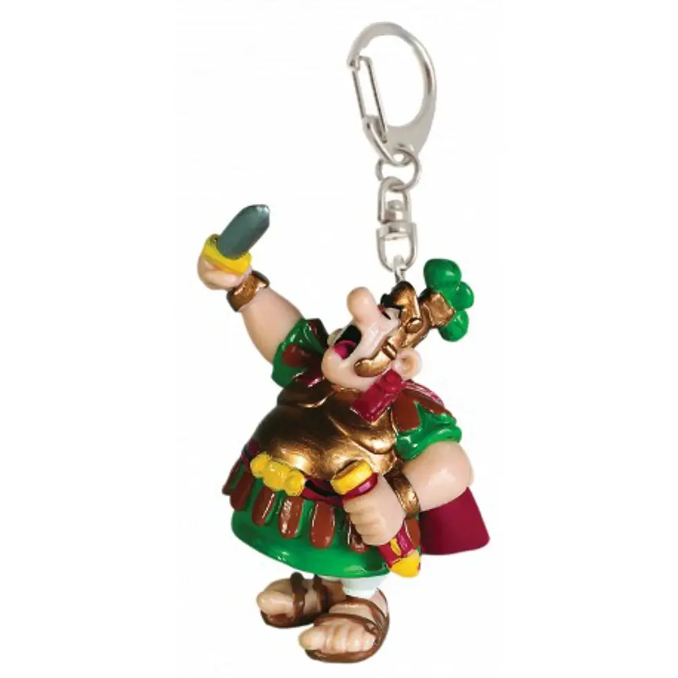 PORTE-CLES CENTURION PVC HAUTEUR 6.6CM REF 60414 COLLECTION UDERZO ASTERIX