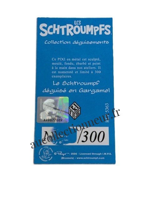 Miniature : FIGURINE PIXI 5363 LE SCHTROUMF DEGUISE EN GARGAMEL | Au Collectionneur