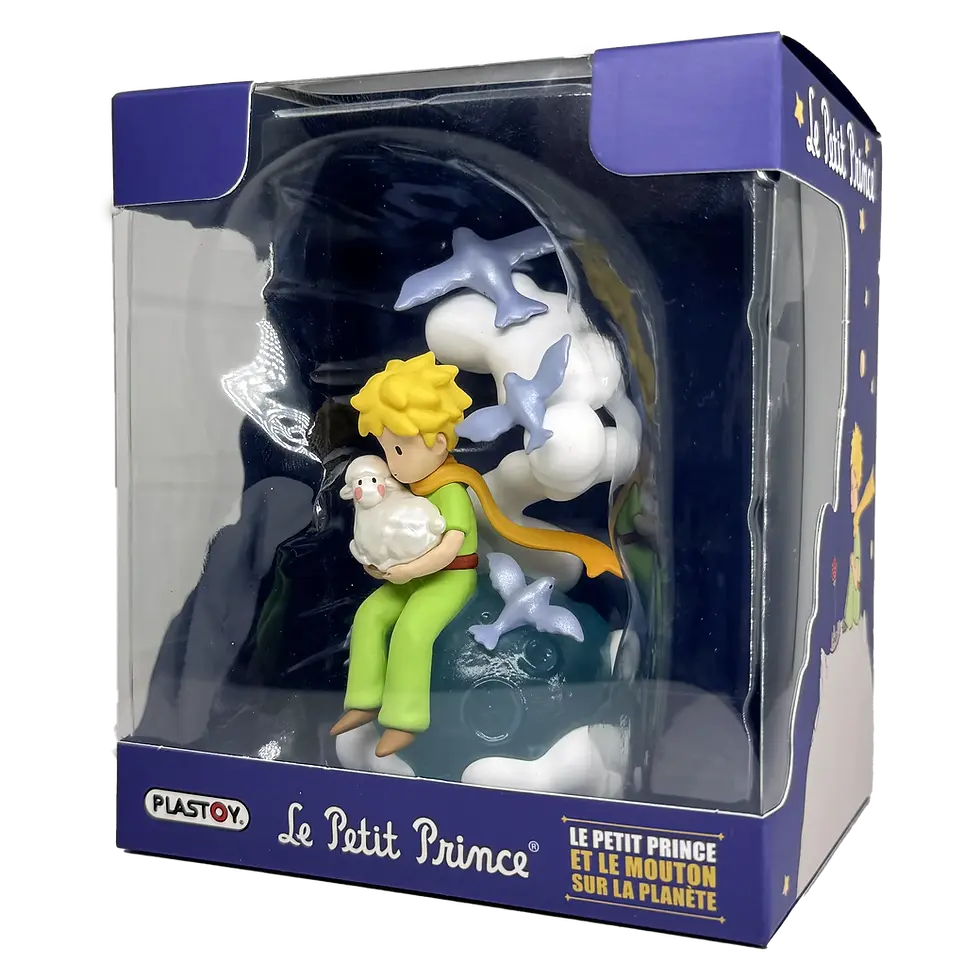 Miniature : FIGURINE LE PETIT PRINCE ET MOUTON SUR LA PLANETE REF 40450 | Au Collectionneur