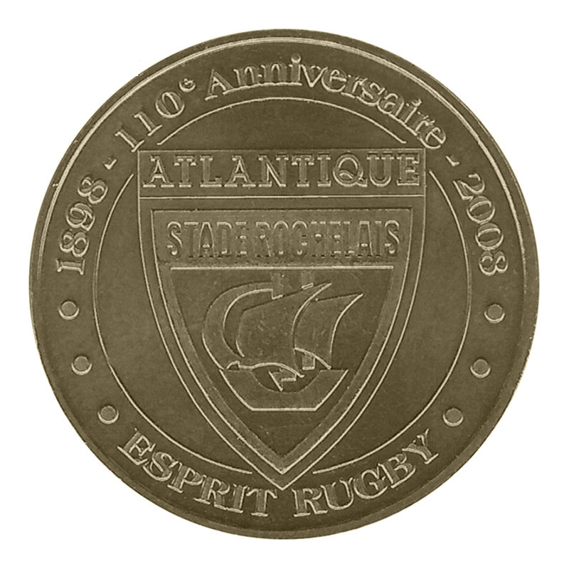 JETON TOURISTIQUE MONNAIE DE PARIS 17 LA ROCHELLE RUGBY | Au Collectionneur
