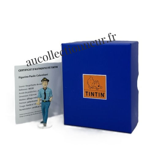 FIGURINE TINTIN 46538 PAOLO COLOMBANI CARTE DE VOEUX 12 | Au Collectionneur