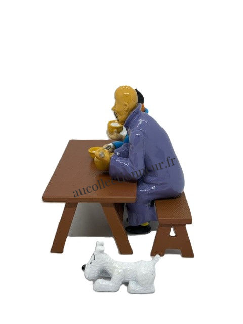 Miniature : FIGURINE TINTIN 29264 SCENE DU DEJEUNER LE LOTUS BLEU | Au Collectionneur