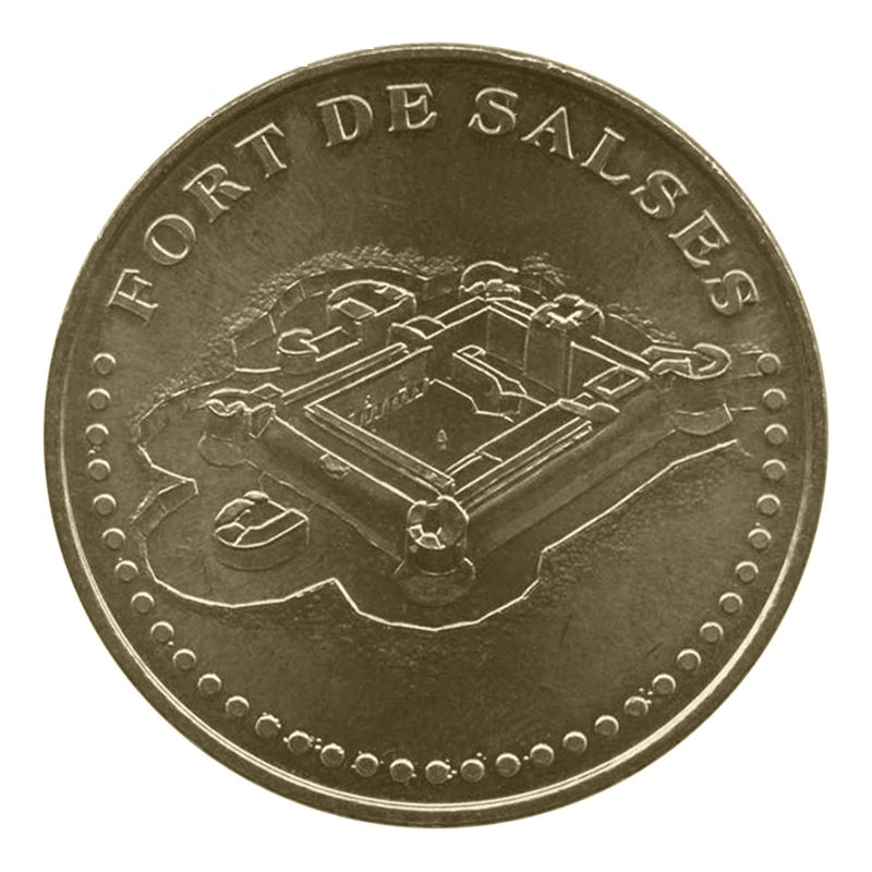 MDP 66 - FORT DE SALSES - FACE SIMPLE - 2010  Jeton Touristique de la Monnaie de Paris 34mm  Departement : 66