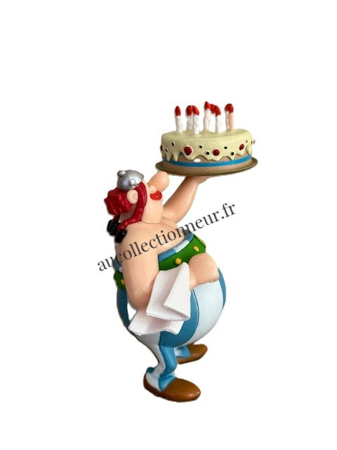 Miniature : FIGURINE OBELIX GATEAU JOYEUX ANNIVERSAIRE 60314 UDERZO | Au Collectionneur