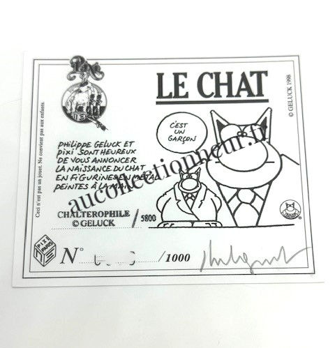 Miniature : FIGURINE PIXI 5800 LE CHALTEROPHILE PAR GELUCK | Au Collectionneur