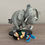 Miniature : FIGURINE PIXI 6600 GASTON ET L'ELEPHANT COLLECTION FRANQUIN ORIGINE