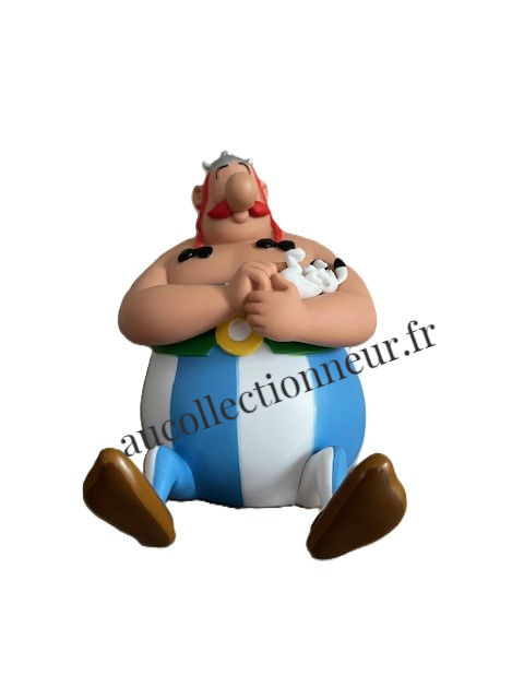Miniature : TIRELIRE FIGURINE OBELIX ET IDEFIX  REF 80109 UDERZO | Au Collectionneur