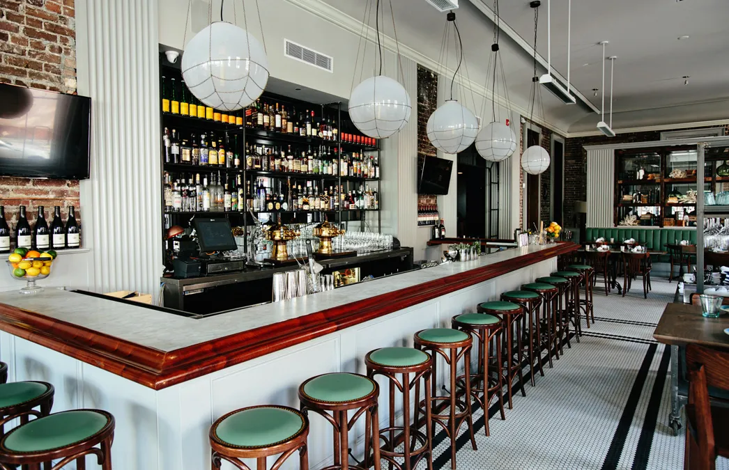 inside an expensive coastal bar