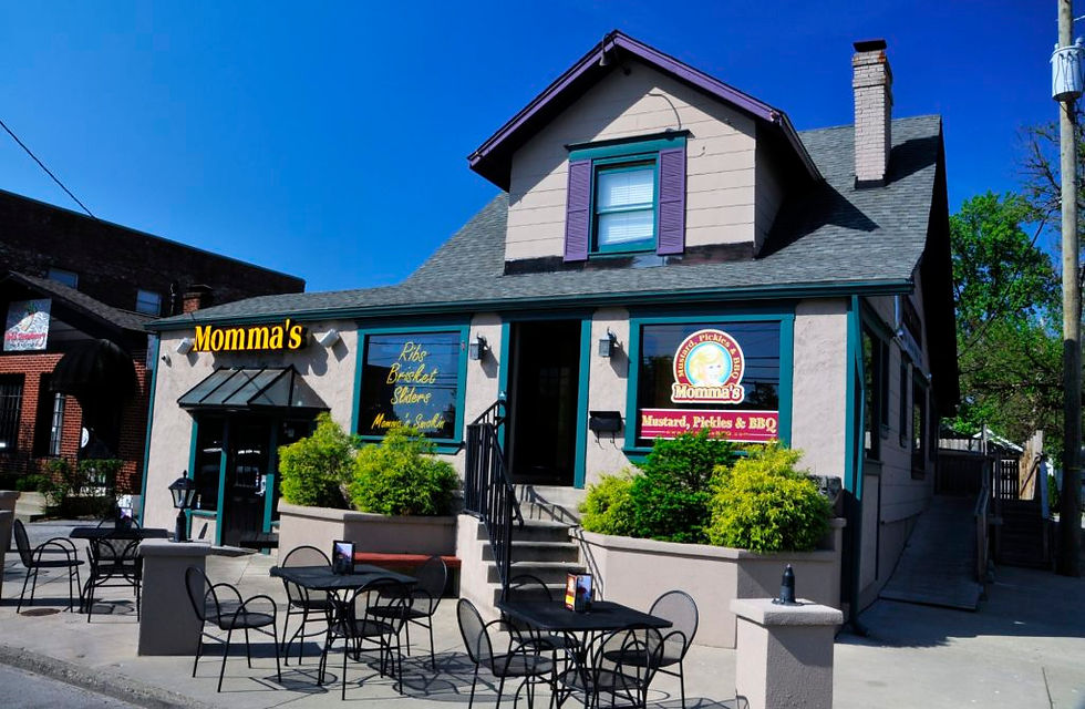 exterior of the BBQ restaurant