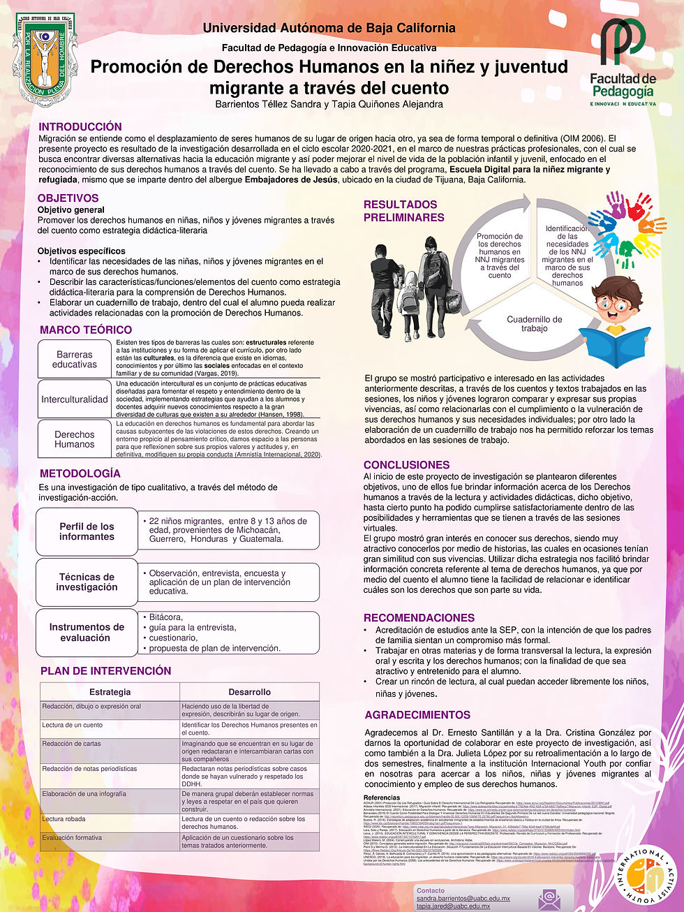 Cartel elaborado por: Sandra Elizabeth Barrientos Téllez y Jared Alejandra Tapia Quiñones.
